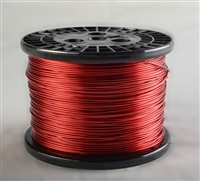 34 AWG Gauge Heavy Copper Magnet Wire 4 oz 1959' Length 0.0075" 155C Red 
